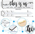 Jetec 4 Pcs Wooden Arrow Wall Decor This is Us Our Life Rustic Family Signs for Home Wall Decor Home Wooden Hanging Sign for Farmhouse Living Room...
