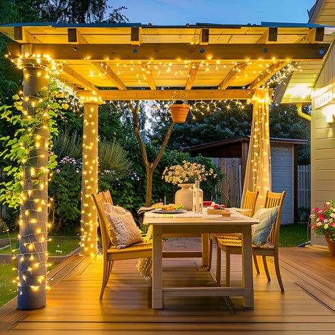 JMEXSUSS 200 LED Warm White Christmas Lights Outdoor, 66 Ft Twinkle Fairy Indoor String Lights for Classroom Clear Wire Plug in, String Lights for...