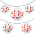 YULETIME Plum Blossom Lantern String Lights, 10 Count Nylon Lantern on 7.6' White Wire, UL Listed 8" Spacing End-to-end Connectable Plug-in String...