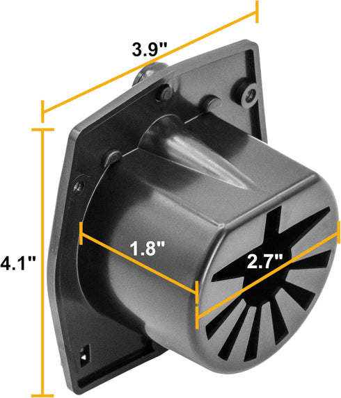 RV Square Electrical Cable Hatch for 30 Amp Cords (White)...