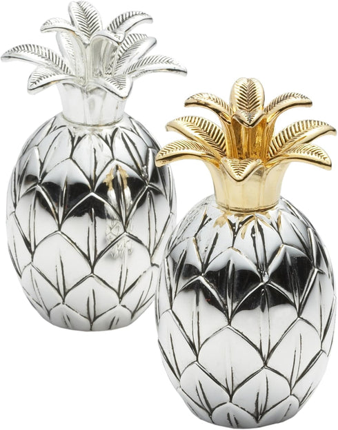Godinger Pineapple Salt & Pepper Set,Silver/Gold...