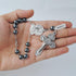 Saint Michael Evil Protection One Decade Catholic Rosary for Car or Truck Rearview Mirror (Anti-Silver Car Rosary)...