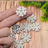 24 pcs Pearl Buttons Rhinestone Crystal Silver Flatback Beads Brooches Elegant Embellishment Accessory DIY Craft for Wedding Party Bags Shoes Dres...