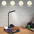 Led Desk Lamp Qi Wireless Charger – 3 in 1 Wireless Charger for Smartphone Smartwatch & Earphones – 15w Qi Wireless Fast Charger – Unique 360? Uni...