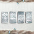 BENECREAT 4PCS 4x7 Inch Alphabet Number Metal Stencils 4 Style Steel Stencil Template for Wood Carving, Drawings and Woodburning, Engraving and Sc...