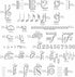 Aleks Melnyk No.424 Metal Stencil, Song Writer's Composing Template for Music Notes, 1 PC, Large Symbols, Bullet Journaling, Bookmark, Engraving W...