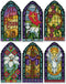 Design Works Crafts Easter Windows Counted Cross Stitch Ornament Kit, Mixed...