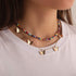 Boho Rainbow Beaded Necklace Layered Neck Chain Multi Color Bead Choker Necklaces Shell Star Butterfly Collar Jewelry Colorful Flower Chain Beach ...