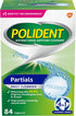 Polident Partials Denture Cleaning Tablets, Triple Fresh Mint, 84 Count, White...