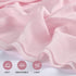 Chiffon Table Runner 1 Piece 27x120 Inches Pink Rustic Sheer Fabric for Wedding Baby Shower Birthday Party Cake Table Decoration...
