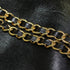 Model Worker 47" Leather Iron CrossBody Chain Strap With 8" Leather Iron Chain Wrist Strap - Handbag Chains Purse Straps...