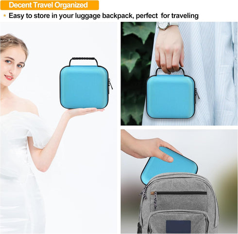 Carrying Case for Portable Handheld Inhaler Nebulizer Machine Asthma Inhaler Spacer, EpiPen Travel Medicine Kit, Handheld Mesh Atomizer Machine Ho...