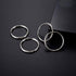 KINGFOREST 100-Pack Split Key Rings (1.2 Inch/30mm) - Silver Nickel Metal Keychain Rings for Keys, DIY Crafts, Bags & Accessories - Durable Bulk K...