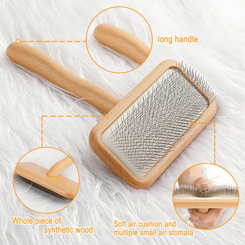 Carpet Rake Sheepskin Wool Brush More Suitable for Pile Carpets/Rugs for Carding Fur Restore Carpets Softness and Texture Let Rugs to New Looking(...