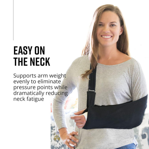 Brownmed - Joslin Sling Ultimate Arm Sling - Arm Sling for Men & Women to Support Shoulder, Elbow, or Wrist Injury - Arm Immobilizer, Shoulder Sta...