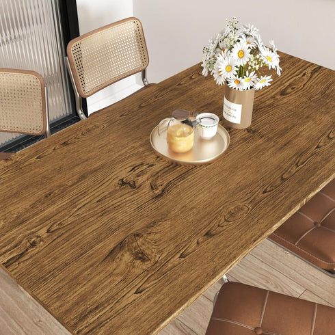 Brown Wood Contact Paper Peel and Stick Wallpaper Kitchen Countertop Waterproof Vinyl Wood Grain Stick on Wallpapers Removable Vintage Adhesive Ho...