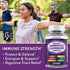 Sambucus Elderberry Immune Gummies, Daily Immune Support for Kids and Adults*, with Zinc, Vitamin C, D3, B6, B12, Plus - Dietary Supplement - 70 C...