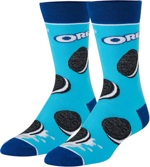 Cool Socks Novelty Crew Socks Men's Women's, Oreo Cookies, Graphic Print, Large...