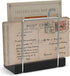 Mail Holder Bamboo Iron Mail Organizer Countertop Napkin Holder for Table Standing Napkin Dispenser for Kitchen Dining Table Farmhouse Cocktail Pi...