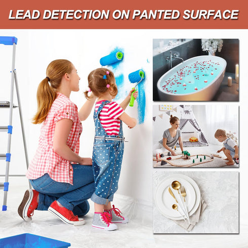 Lead Test Kit (30 Rapid Testing Swabs) 30-Second Results. Dip in Water. Home Use for All Surfaces - Painted, Dishes, Toys, Jewelry, Metal, Ceramic...