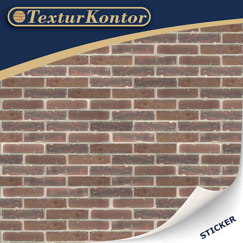 3 Sheets Self-Adhesive Wall Cladding for Dollhouse 1:12 Scale (Brown Bricks)...