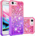 Case for iPhone SE 2020, iPhone SE 2022 Case Liquid Cute Clear Glitter Heavy Duty Shockproof Back Cover Soft TPU Protective for Girls Women Phone ...