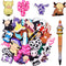 40 Pcs Silicone Focal Beads for Pens Cute Cow Focal Bead for Beadable Pen Keychain Making DIY Necklace Bracelet Jewelry Students Gift Scool Awards...