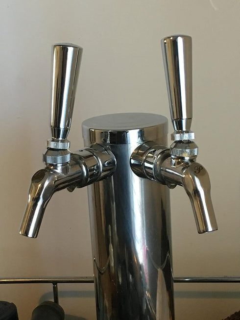Heavy Polished Chrome Standard Beer Tap Handle...