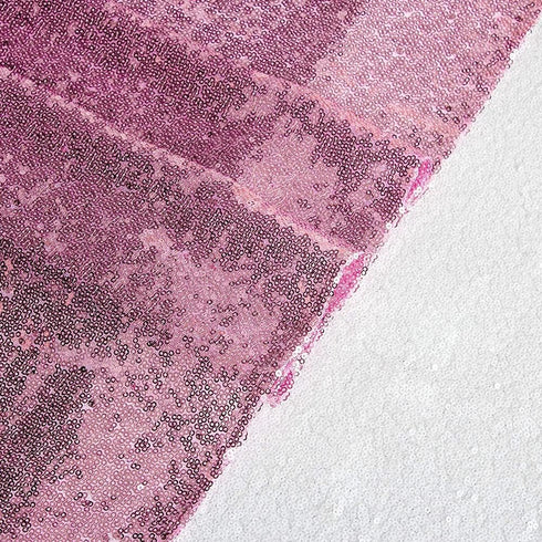 JYFLZQ Rose Pink Sequin Table Runner 12" x 72" Sparkly Pink Metallic Table Runner Glitter Sequin Runner for Table Birthday Party Event Decorations...
