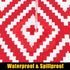 smiry Rectangle Picnic Table Cloth, Waterproof Elastic Fitted Outdoor Tablecloths for 4 Foot Tables, Wipeable Flannel Backed Vinyl Table Cover for...