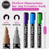 Loddie Doddie Metallic Liquid Chalk Markers for Chalkboard - 8 Count, 6mm Reversible Chisel & Bullet Tip - Erasable Chalk Pen - Metallic Chalkboar...