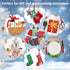 60 Pieces Christmas 10 x 10 Inch Fabric Bundles Sewing Quilting Fabric Happy Christmas Santa Claus Elk Snowflake Christmas Tree Printing Fabric Sq...