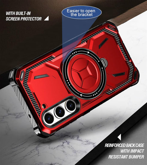 Ysnzaq Magnetic Case for Samsung Galaxy S23+, Military Grade Shockproof Heavy Duty Protective with Kickstand Phone Case for Samsung Galaxy S23 Plu...