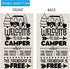 ZJXHPO Welcome To Our Camper Garden Flag Camping Gift Outdoor Yard House Banner Home Lawn Welcome (Welcome to camper)...