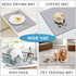Coffee Maker Mat for Countertops, Coffee Bar Accessories Fit Under Coffee Machine Mat, 19"x12" Rubber Backed Coffee Pots, Table Mat Under Applianc...