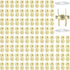 cuskena 100 Sets Gold Color,Magnetic Button Clasp Snaps 14mm, for Purse Magnetic Clasp for Bag Closure Magnetic snap Button Replacement Set. Great...