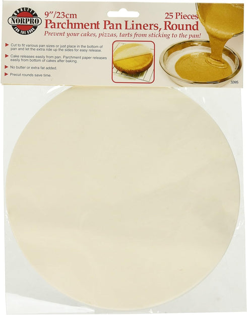 Norpro Round Parchment Pan Liner, Set of 25...