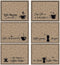 6Pcs Coffee Bar Mat Plastic Coffee Bar Accessories Decorations Under Coffee Maker Mat Supplies Coffee Machine Placemat Essentials Must Haves for C...