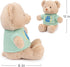GUND “You Got This” Sustainable Message Bear with Green T-Shirt, Teddy Bear Made from 100% Recycled Materials for Ages 1 and Up, Tan, 12”...