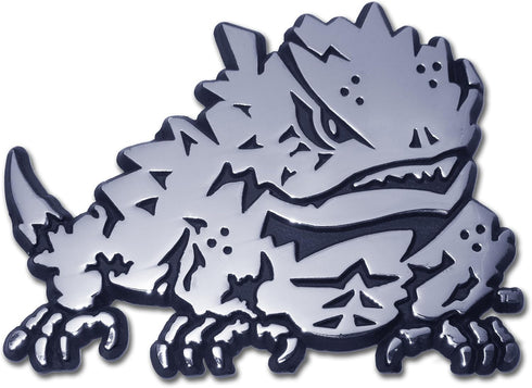 TCU Texas Christian University Horn Frog Chrome Metal Auto Emblem...