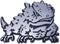 TCU Texas Christian University Horn Frog Chrome Metal Auto Emblem...