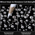Cludoo 25000Pcs Silver Clear Rhinestones with b7000 Rhinestones Glue for Crafts, Flatback Gems Crystal Rhinestones Kit with Tweezer Picker Pens fo...