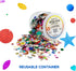 Hygloss Products Sequins and Spangles Variety Pack- Add Shimmer and Shine to Any Surface- 4 Ounce Bucket...