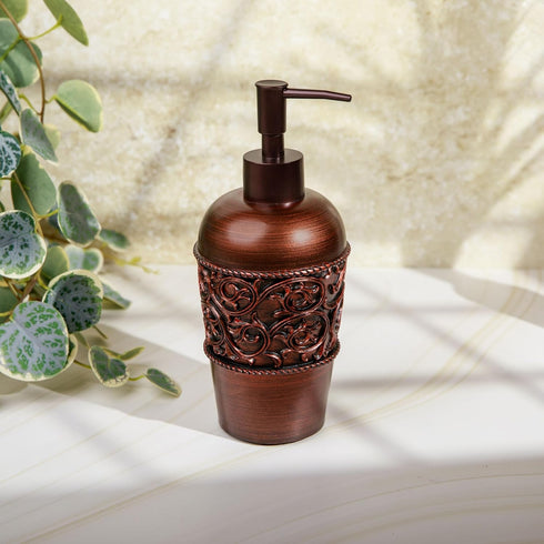 Essentra Home Bronze Liquid Soap Dispenser for Bathroom, Bedroom or Kitchen. Also Great for Hand Lotion and Essential Oils....