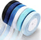 6 Rolls Sheer Chiffon Ribbon Organza Satin Ribbon Transparent Chiffon Ribbon for Wrapping Decorating Valentine's Day Wedding Birthday Bouquet Garl...