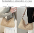 Casual Beach Tote Bag, Straw Beach Bag Fashion Shoulder Bag Crossbody Bag, For Beach Picnic Vacation...