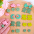 Puocaon Summer Polymer Clay Cutters - 12 Pcs Clay Cutters for Polymer Clay Jewelry, Frog Clay Jewelry Cutters, Lotus Leaves Polymer Clay Cutters f...