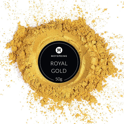 MEYSPRING Royal Gold Mica Powder for Epoxy Resin - Kintsugi Gold - Epoxy Resin Pigment - Great Resin Color for Kintsugi Repair Kit and Metallic Ep...