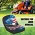 American Flag Eagle Riding Lawn Mower Seat Cover Durable Tractor Seat Cushion,Universal Lawn Tractor Cover Medium Size,Easy to Install...