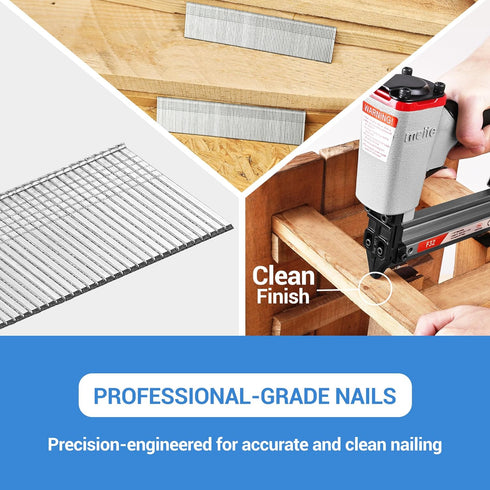 meite 18 Gauge Brad Nails, 2 Inch 18GA Brad Nails Galvanized Small Finishing Nail Gun Nails for Pneumatic, Electric Brad Nailer Gun (1,000 Counts)...